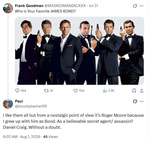 Roger Moore best bond